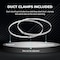 Ipower 10 inch ducting 25 feet long + pair of clams GLDUCT10X25C - alternate 6